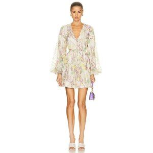ALEXIS Behati Dress in Floral Embroidered Medium New Womens Floral Mini